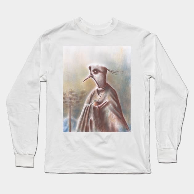 Quero-Quero with Mate and a Poncho Long Sleeve T-Shirt by EderArt